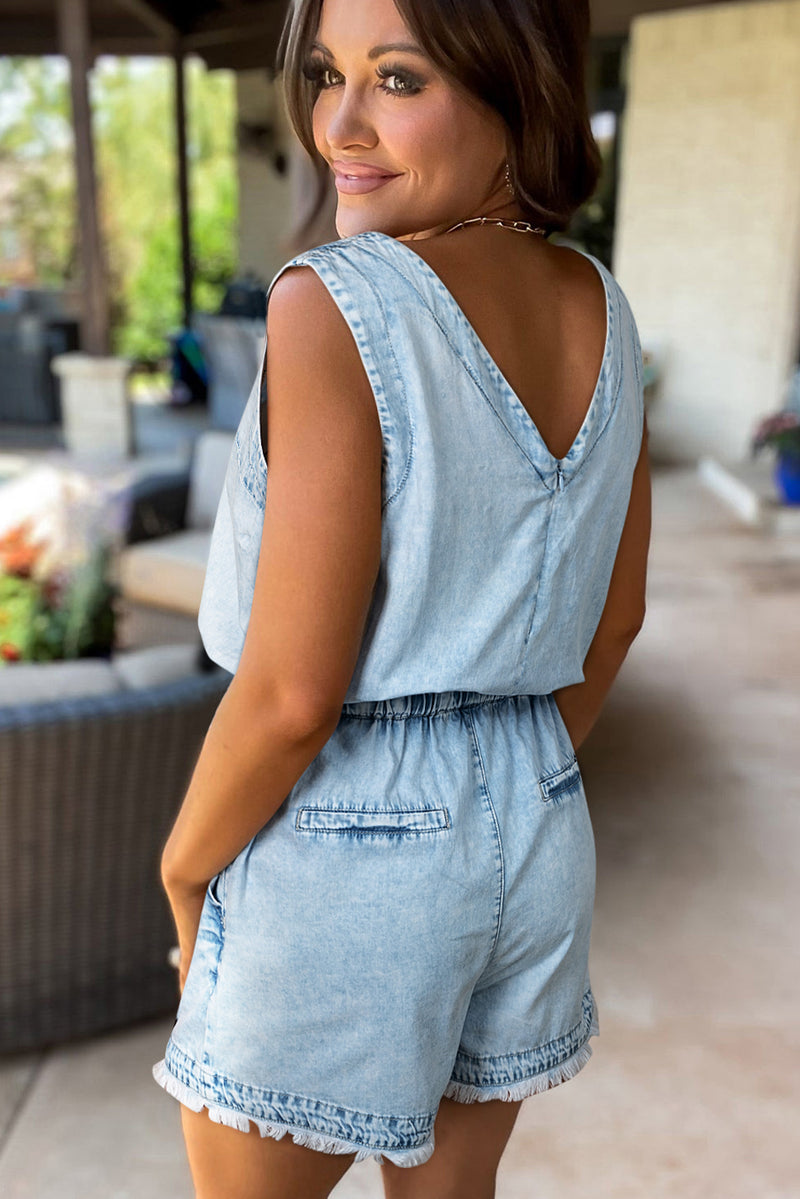 Denim Romper
